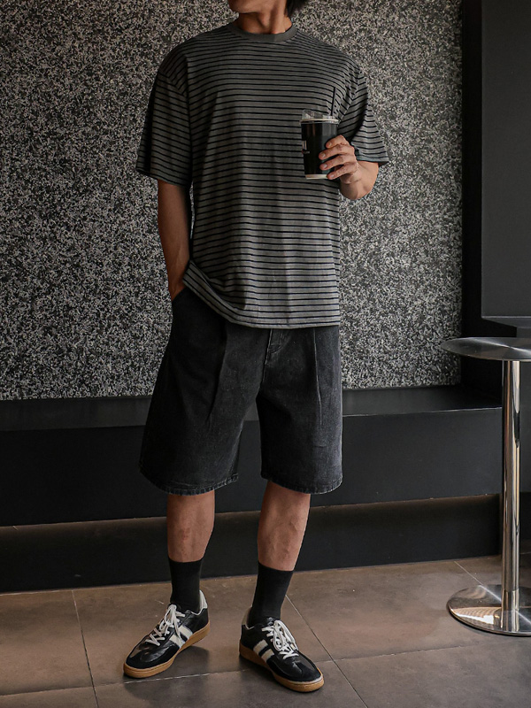 (M-5XL)<BR>진다스 7부 denim pants 239