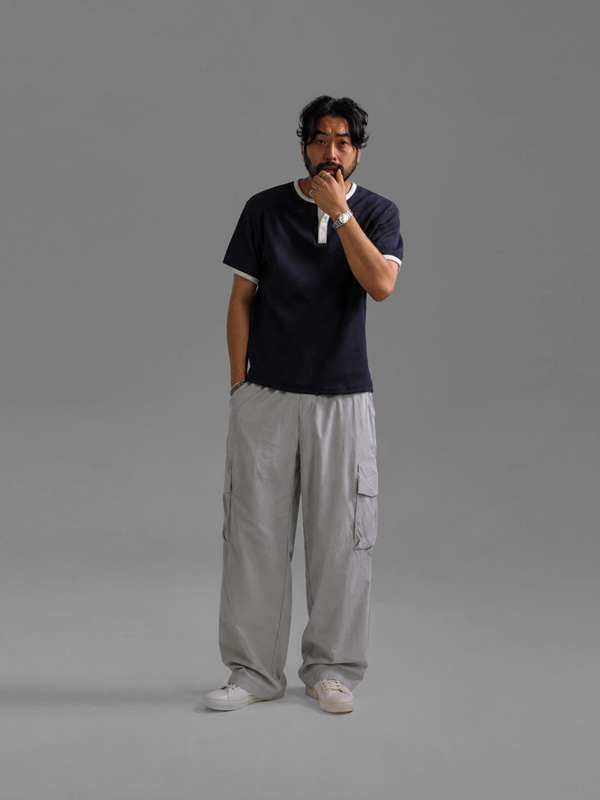 (XL-6XL)<BR>부라토키 wide fit cargo-banding pants
