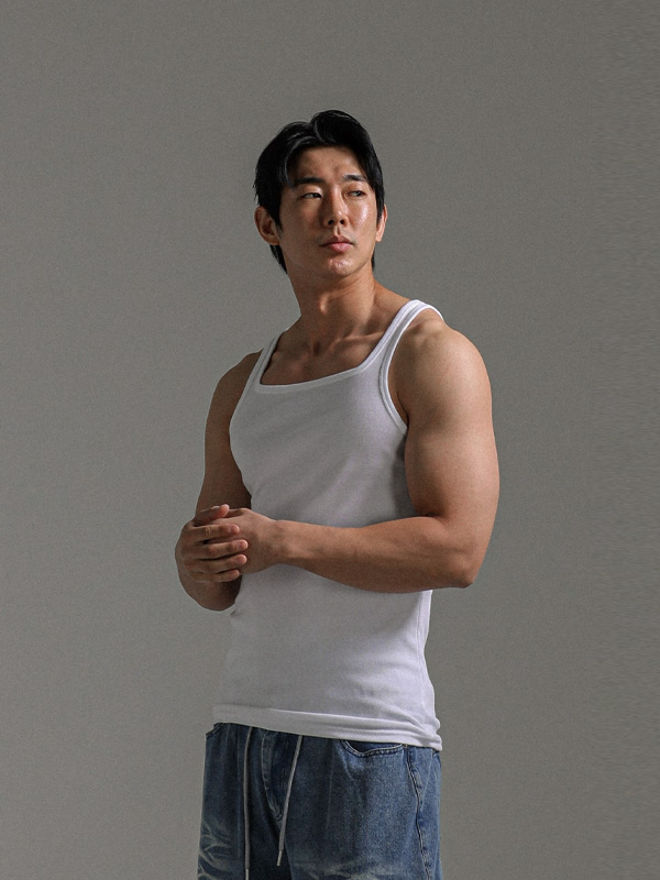 (M-4XL)<br>H square 기본나시