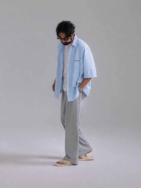 (XL-6XL)<BR>칸다치 Striped shirt