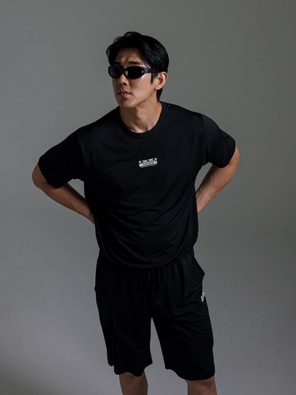 [SET](XL-5XL)<BR>글라이딩 Short T shirts + 어템프트 Training Shorts