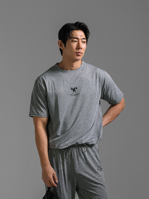 [SET](L-7XL)<BR>레버넌트 Short T shirts + 디파이언스 Training Pants <br><font color="#098a09"><B>*Select length 하 (Basic,Long+10cm)</B></font><br><font color="#072c81"><B>[ W.DNA ]</B></font>