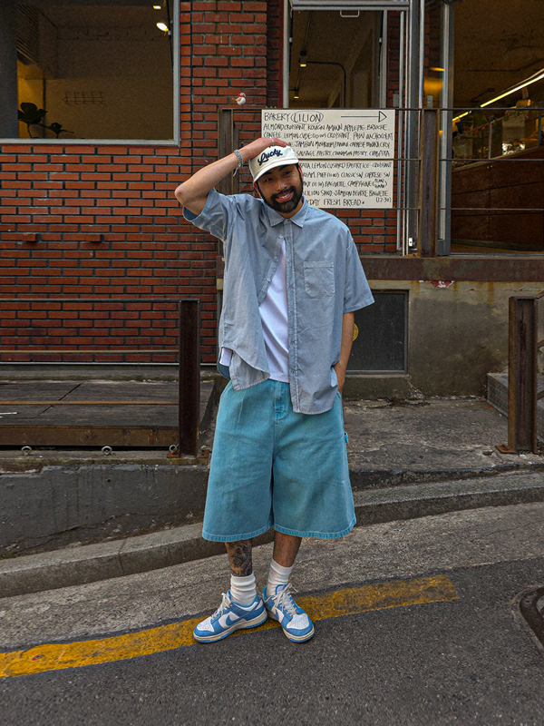 (XL-6XL)<BR>페일린 pigment Back banding Cropped Pants 3080