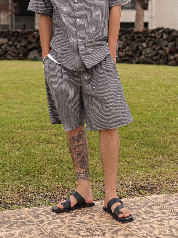 <font color="#FF0000">[Big ing EVENT product]</font><br>(L-7XL)<br>슬링키 Stripe Banding Shorts 3191