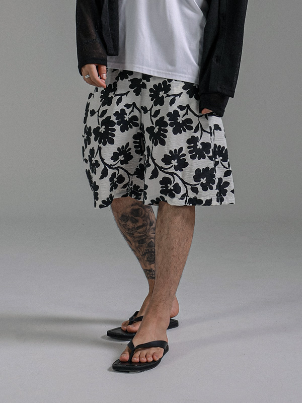 (L-7XL)<br>보리스 Flower Banding Shorts
