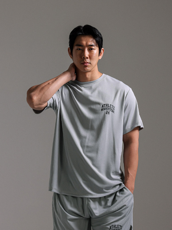 (M-6XL)<br>아미타브 Cooling Short Sleeve Tee<br><font color="#072c81"><B>[ W.DNA ]</B></font>