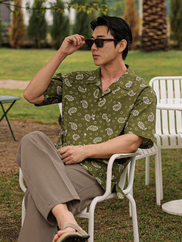 <font color="#660616">[Big ing EVENT product]</font><br>(XL-6XL)<BR>마치아스 Hawaiian short-sleeved shirt N023