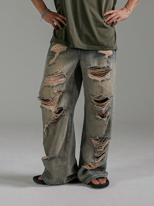 크랜브룩 wide fit denim pants L341
