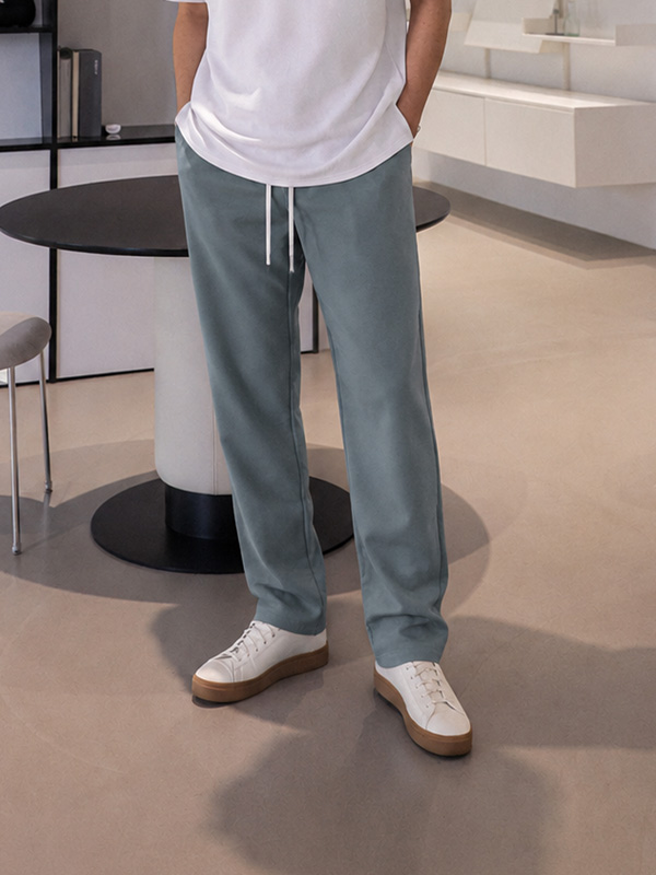 (L-3XL)<BR>카나본 Wide banding pants