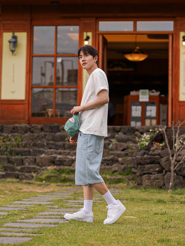 (S-6XL)<BR>코아테 Linen Bermuda 쿨데님반바지