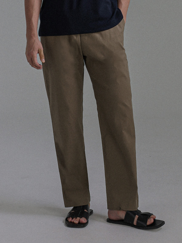 (L-6XL)<BR>루비노 숨멎핏 linen banding pants(standard fit)
