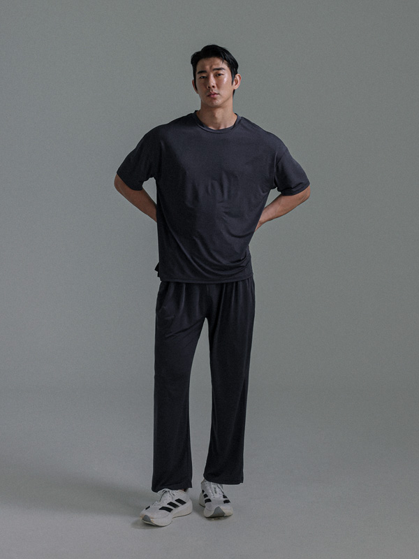 (L-5XL)<BR>레버튼 아이스 banding pants <br><font color="#098a09"><B>Select length (Basic,Long+10cm)</B></font>