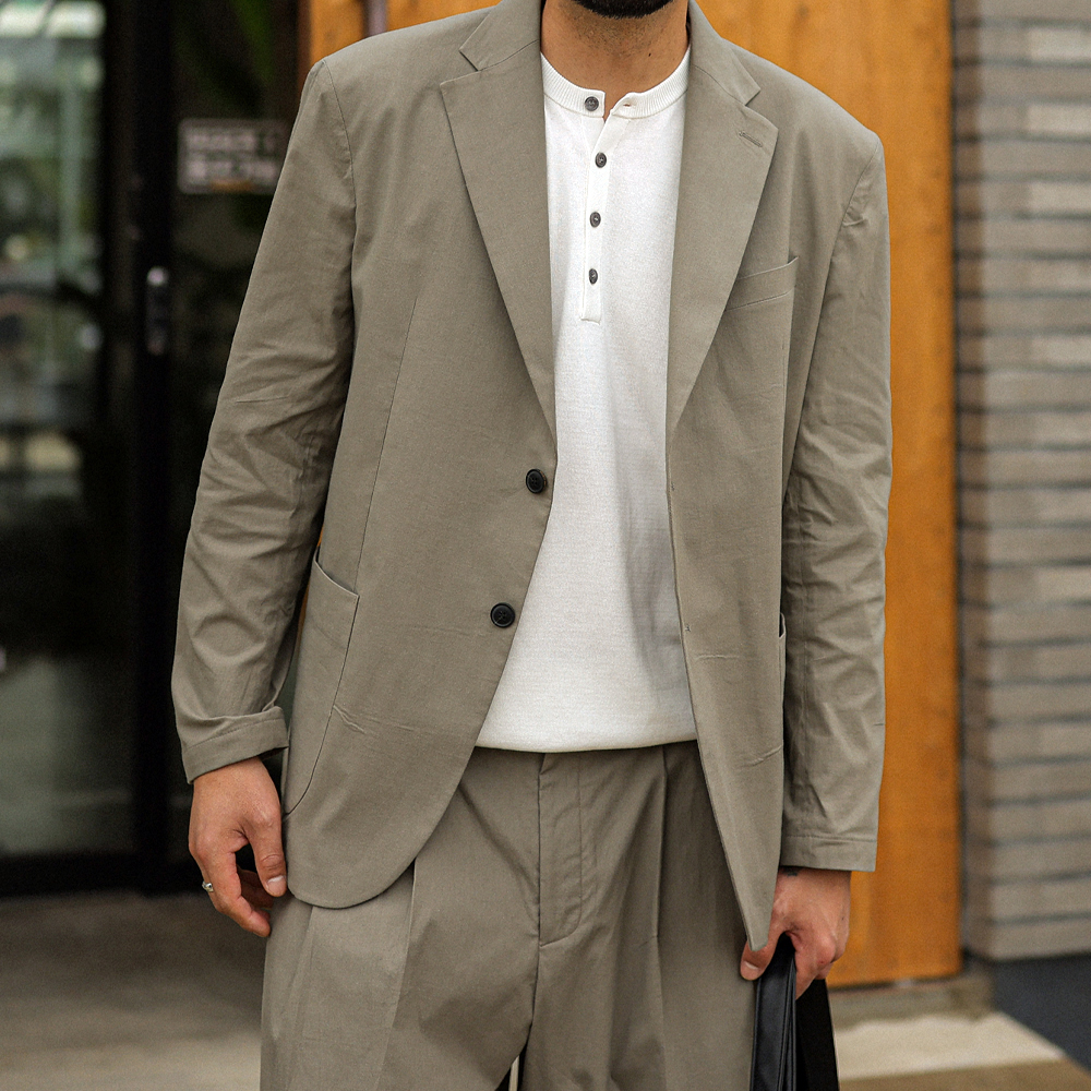 (L-5XL)<BR>오르벨린 Linen 싱글자켓 S019-J