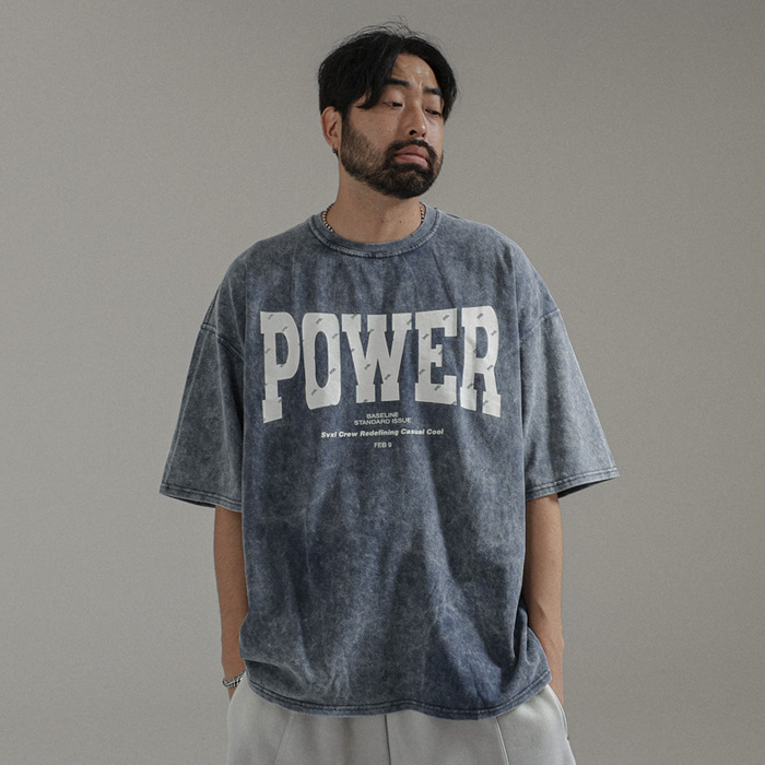 크닌 셀파워싱 Short T shirts