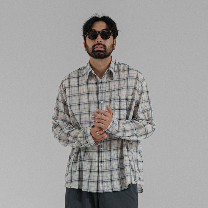 이브라니 checkered shirt