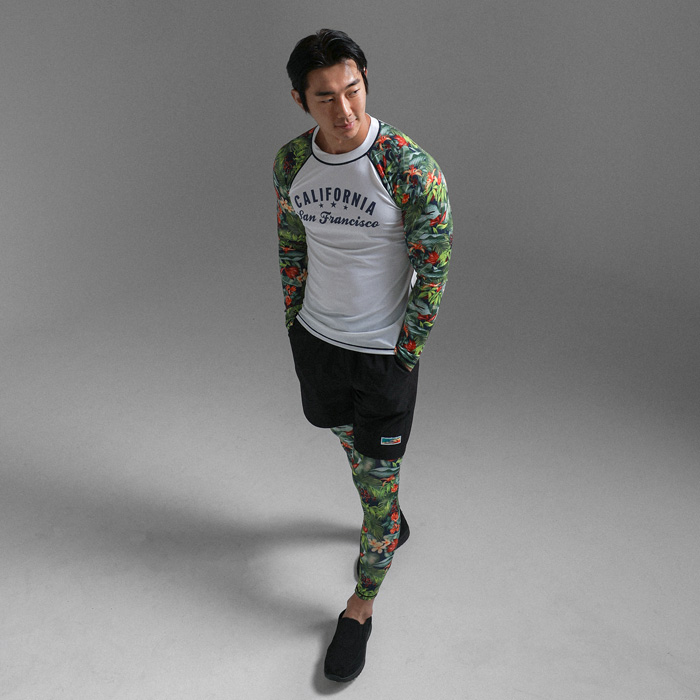 (M-4XL)<BR>Flower Water leggings