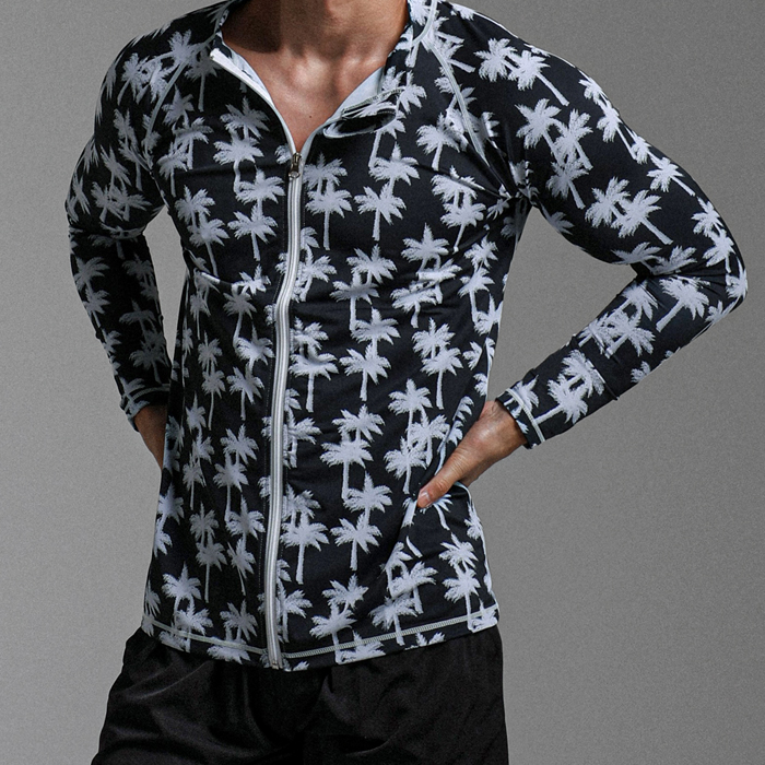 (M-5XL)<br>항해 China Zip up rashguard