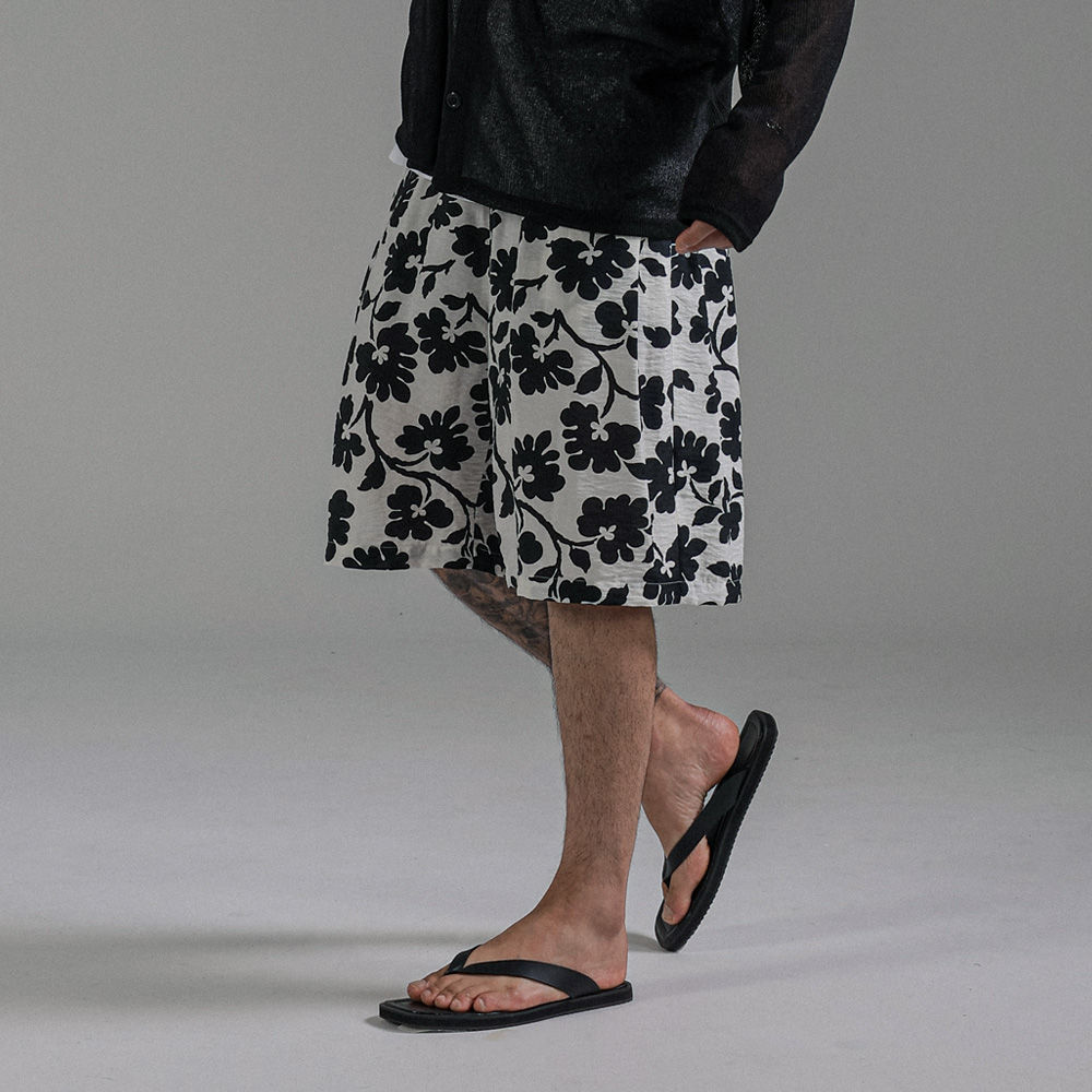 (L-5XL)<br>보리스 Flower Banding Shorts