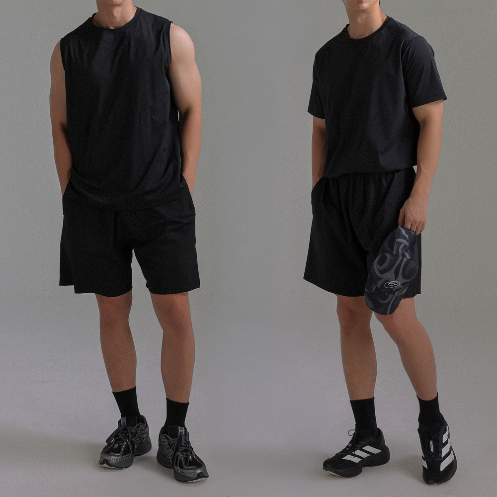 [SET](L-7XL)<br>라타바 Refrigerator  Training set (Sleeveless shirts/Short-sleeve/Shorts) <br><font color=