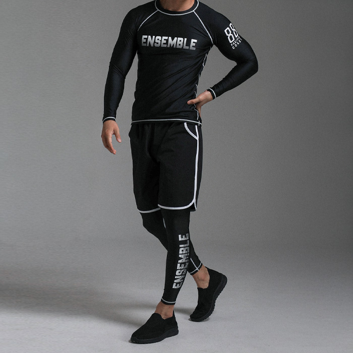 [SET](M-6XL)<br>퍼시픽코스트 rashguard+팰리세이즈 Water leggings