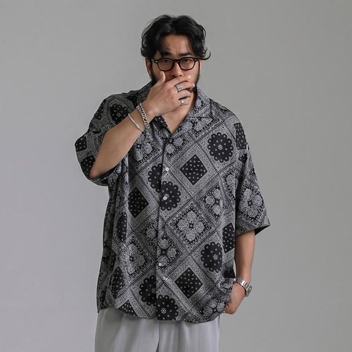 (XL-6XL)<BR>타사보 short-sleeved shirt
