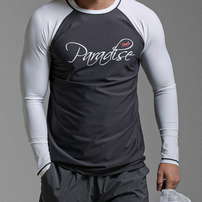 [SET](XL-5XL)<BR>스플리트 rashguard + 에그레 Water leggings