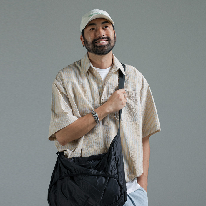 토폴라 Stripe 반오픈 short-sleeved shirt