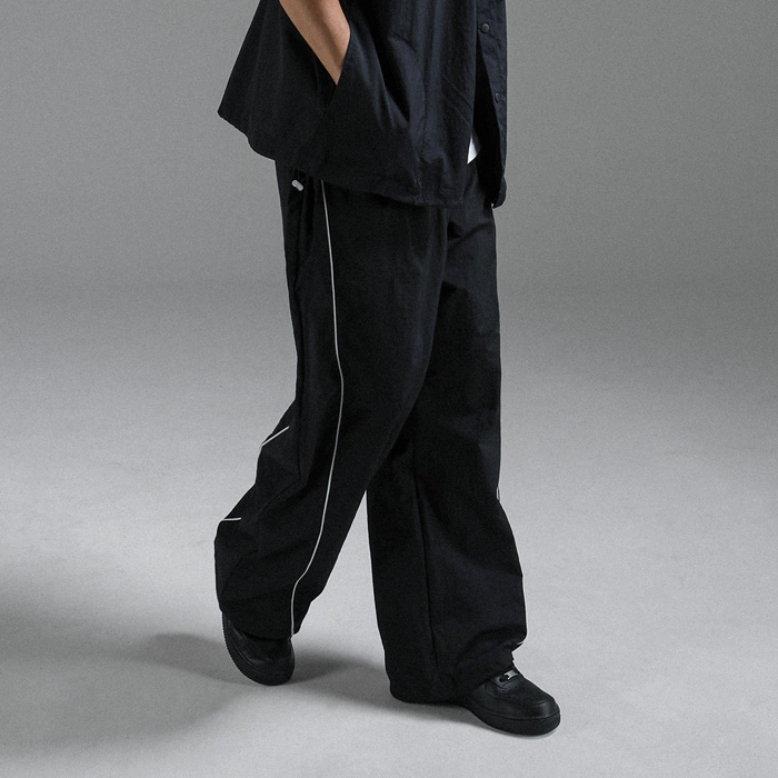(L-4XL)<BR>차브타트 wide fit 삥줄밴딩팬츠