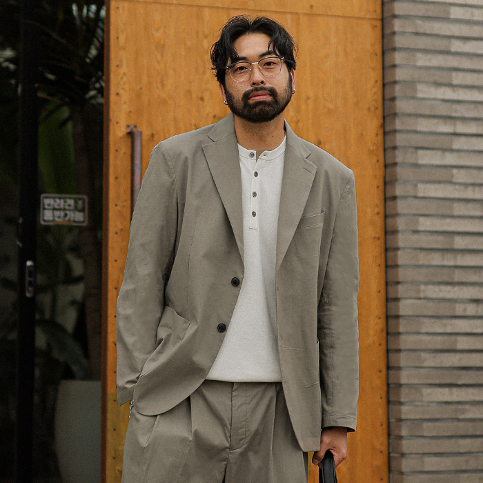 (L-5XL)<BR>오르벨린 Linen 싱글자켓 S019-J
