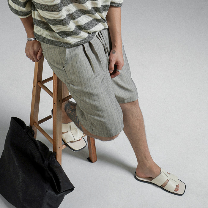(L-7XL)<BR>로스터스 Stripe Banding Shorts 5120
