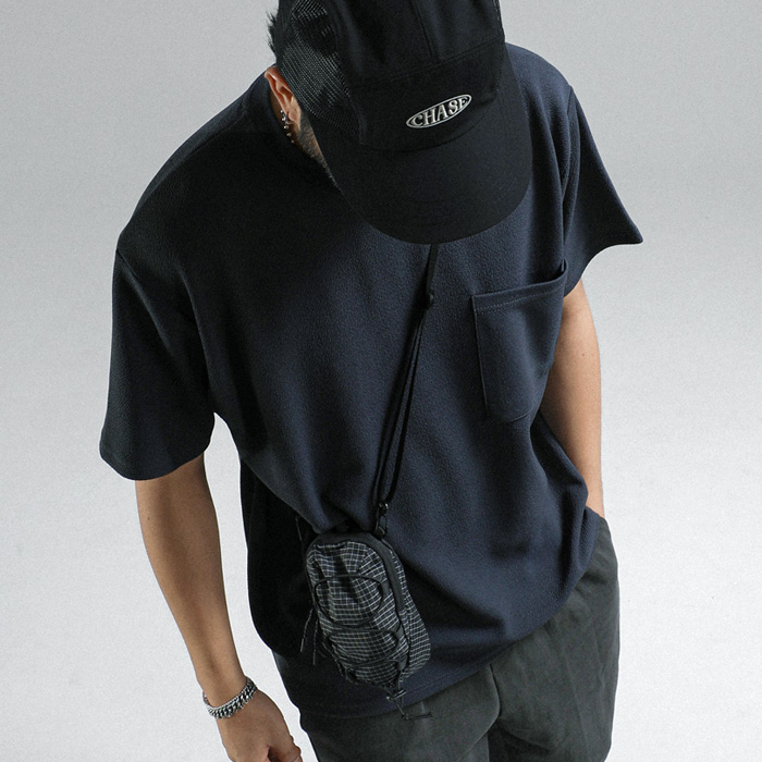 (L-7XL)<BR>라콘타 pocket short-sleeved T-shirt