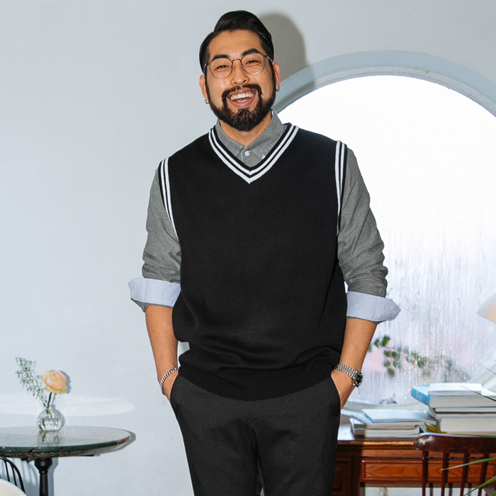 (L-6XL)<BR>오일러 Knit Vest