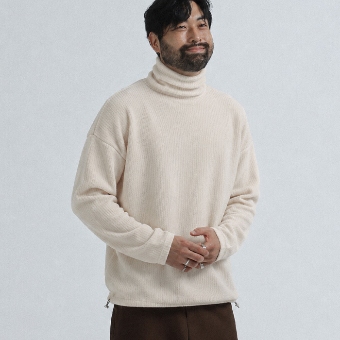 (3XL-6XL)<br>콩크 니트목폴라