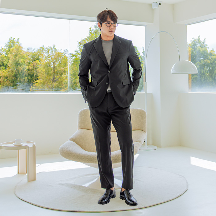 [SET](M-5XL)<BR>모탈라 Jacket + 볼프스 Sidebanding Slacks <br><font color=