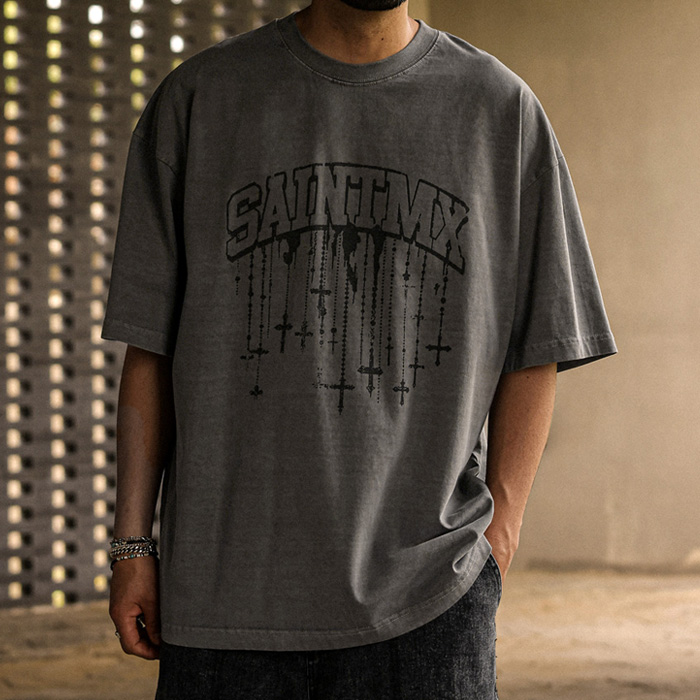 (XL-6XL)<br>킨도니 pigment Short T shirts