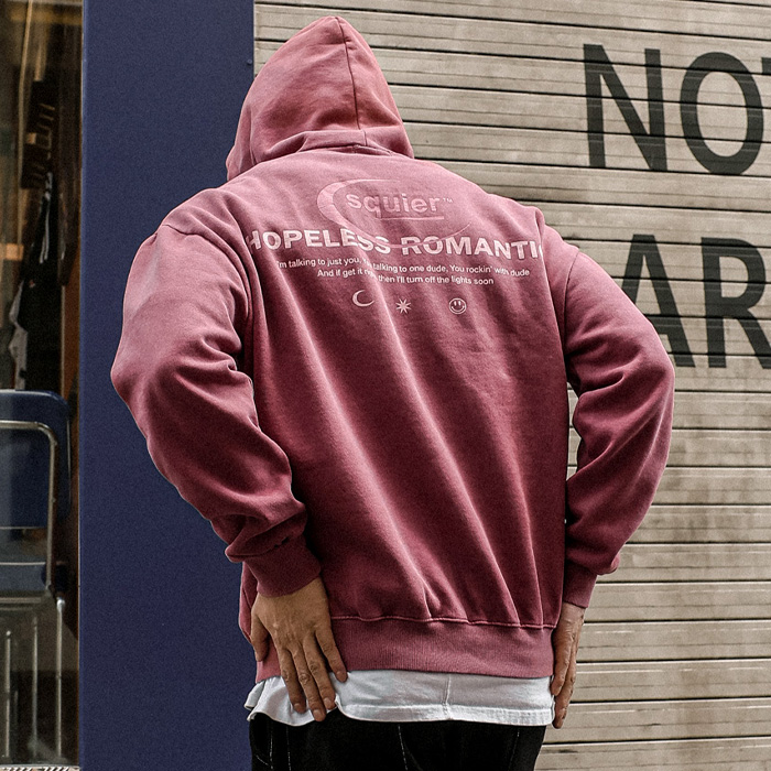 (3XL-6XL)<BR>마리그라 pigment a fleece hoodie