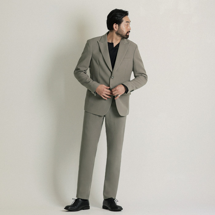 [SET](S-5XL)<BR>클라우드 컬러블레이져 + 비욘드 Slacks
