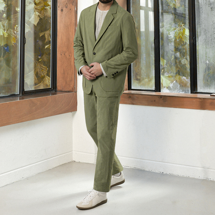 [SET](L-5XL)<br>카퍼다 Jacket + 반디버 Sidebanding Slacks