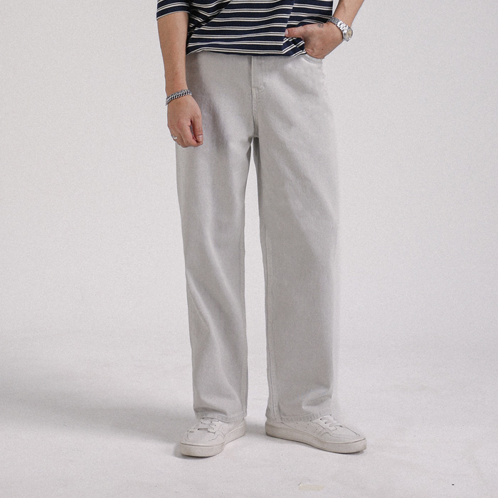 코바스나 Semi-wide fit denim pants