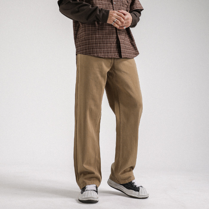 (M-5XL)<br>탄발트 standard fit cotton pants