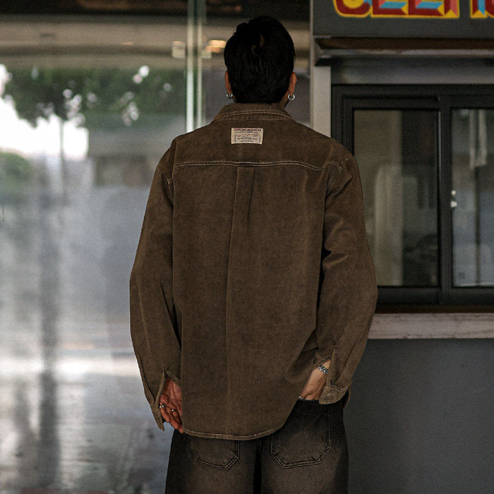 (XL-6XL)<br>카탈드 pigment 워크셔츠