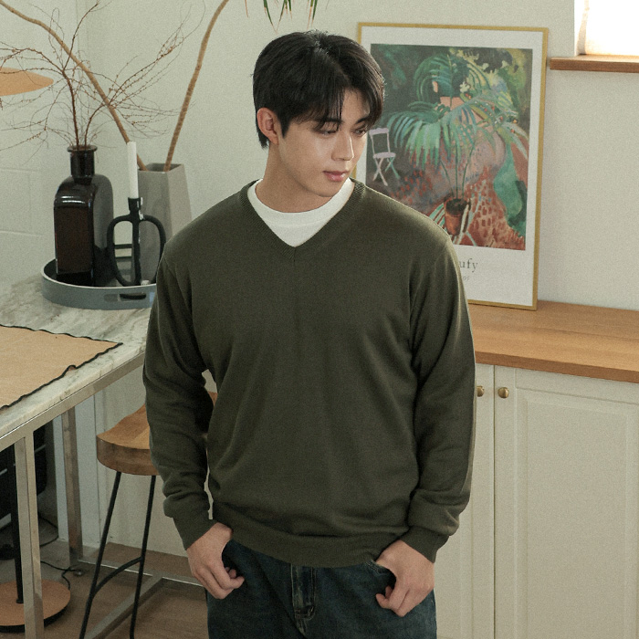 콜노 V-neck Knit