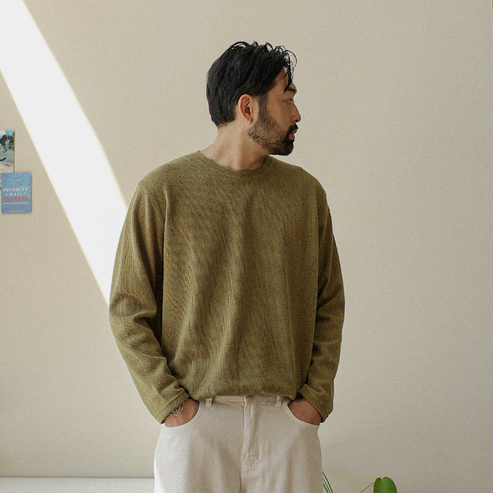 (M-6XL)<br>디니소르 넣은척 하찌긴팔니트